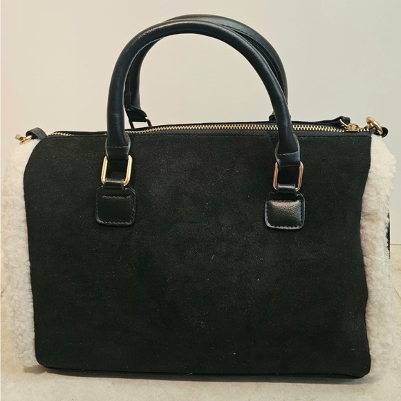 BearPaw Black and Cream Satchel - Picture 2 of 3